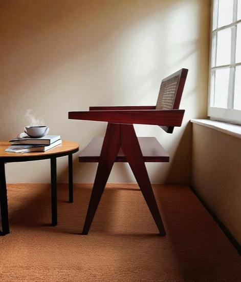 Wooden accent chair