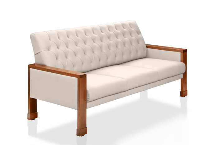 5-Seater White Teak Wood Sofa Set_2