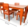 4 seater wooden dining table_Decodesign