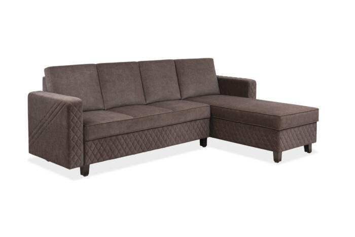 Convertible Sectional Sofa Couch Fabric L-Shaped Couch with Reversible Chaise_1