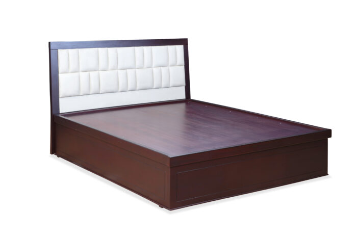 Engineered Wood King Bed With Full Hydraulic Storage_1