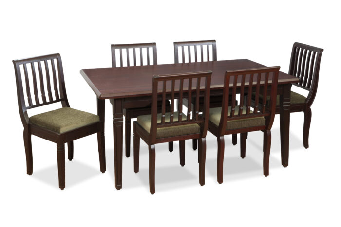 Solid Wood 6 Seater Dining Set_1