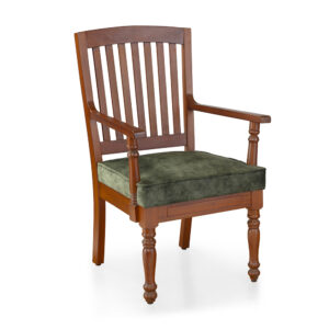 Wooden Cushion Chair with Arms