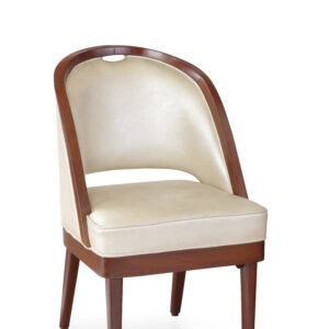 Wooden Frame ART Leather Dining Chair