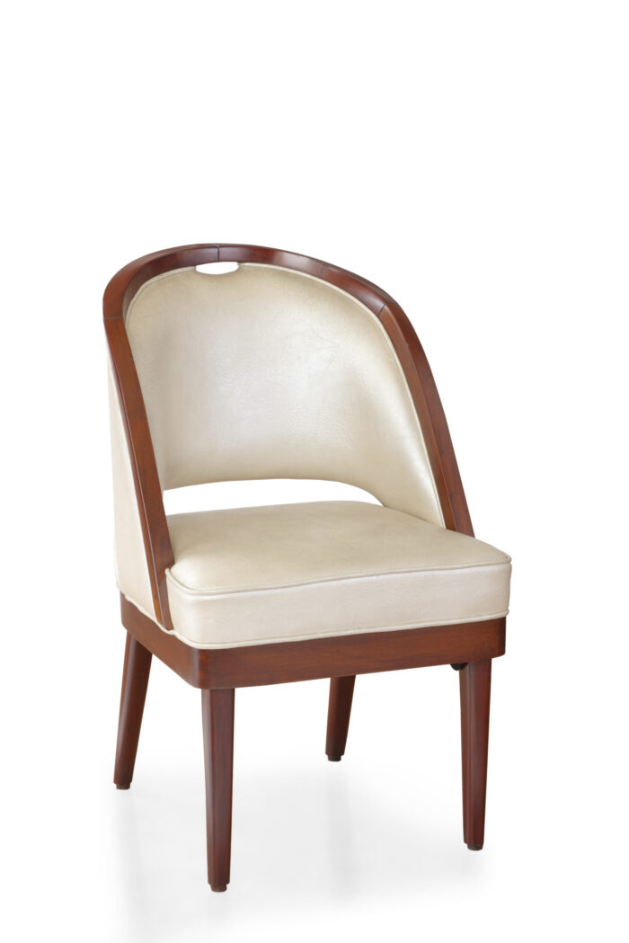 Wooden Frame ART Leather Dining Chair