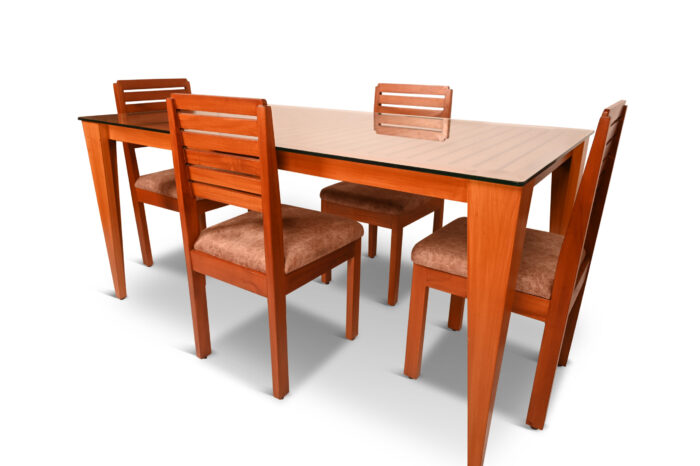 4 seater wooden dining table_Decodesign