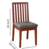 Solid Wooden Chair with Cushion_Decodesign