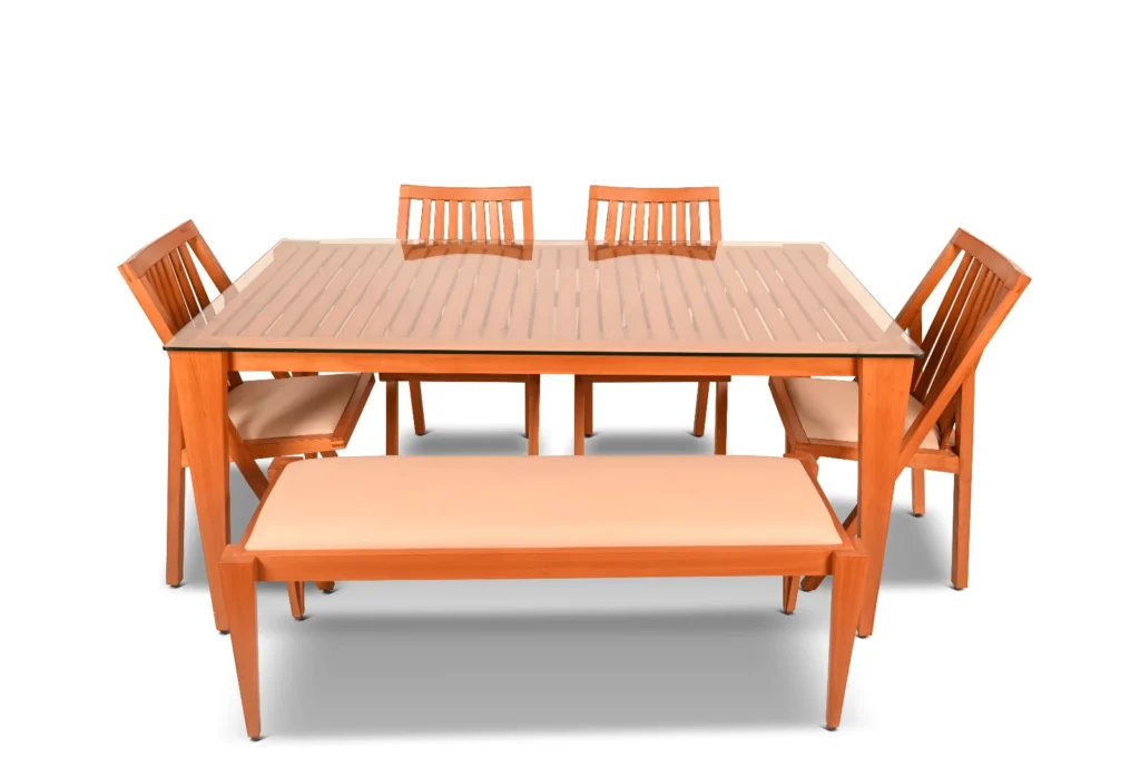 Handcrafted dining set by Deco Design Bangalore